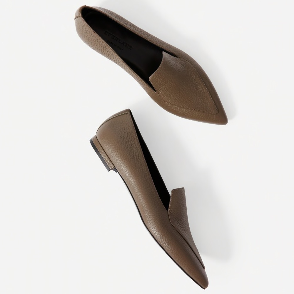 Everlane The Boss Flats Brown 9.5 Loafers Mules
